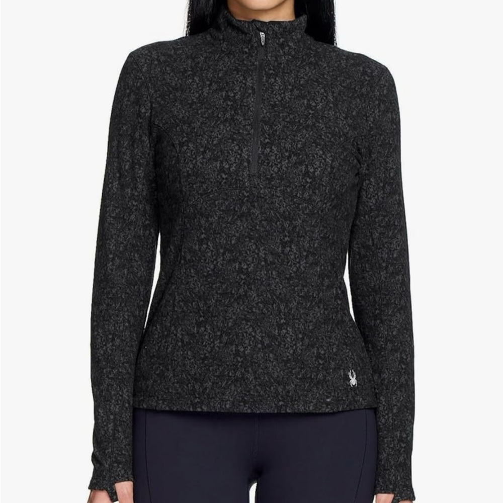 Spyder Women’s Fleece Quarter Zip Pullover for Running Hiking Workout